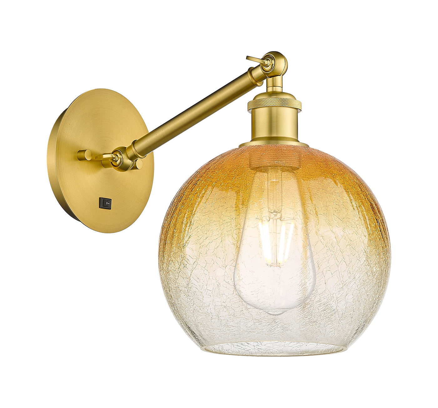 Ballston Sconce Cast Brass Glass Steel