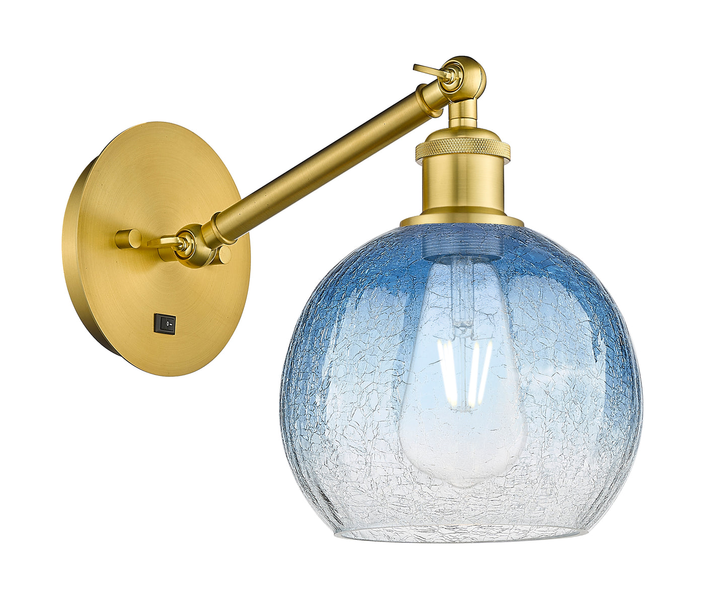 Ballston Sconce Cast Brass Glass Steel