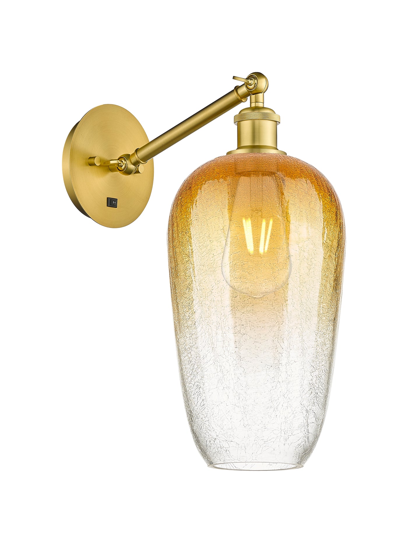Ballston Sconce Cast Brass Steel Glass