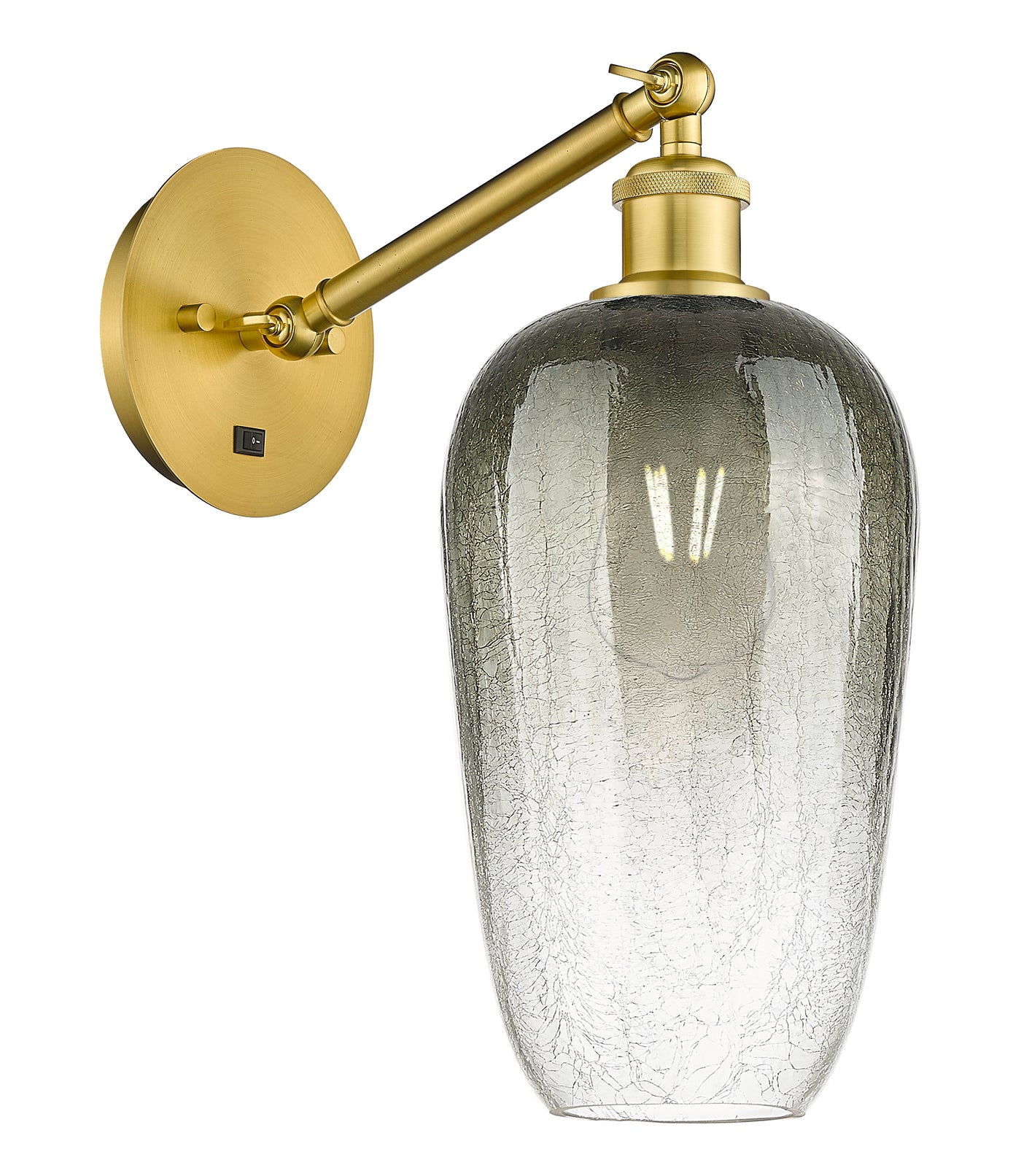 Ballston Sconce Cast Brass Steel Glass