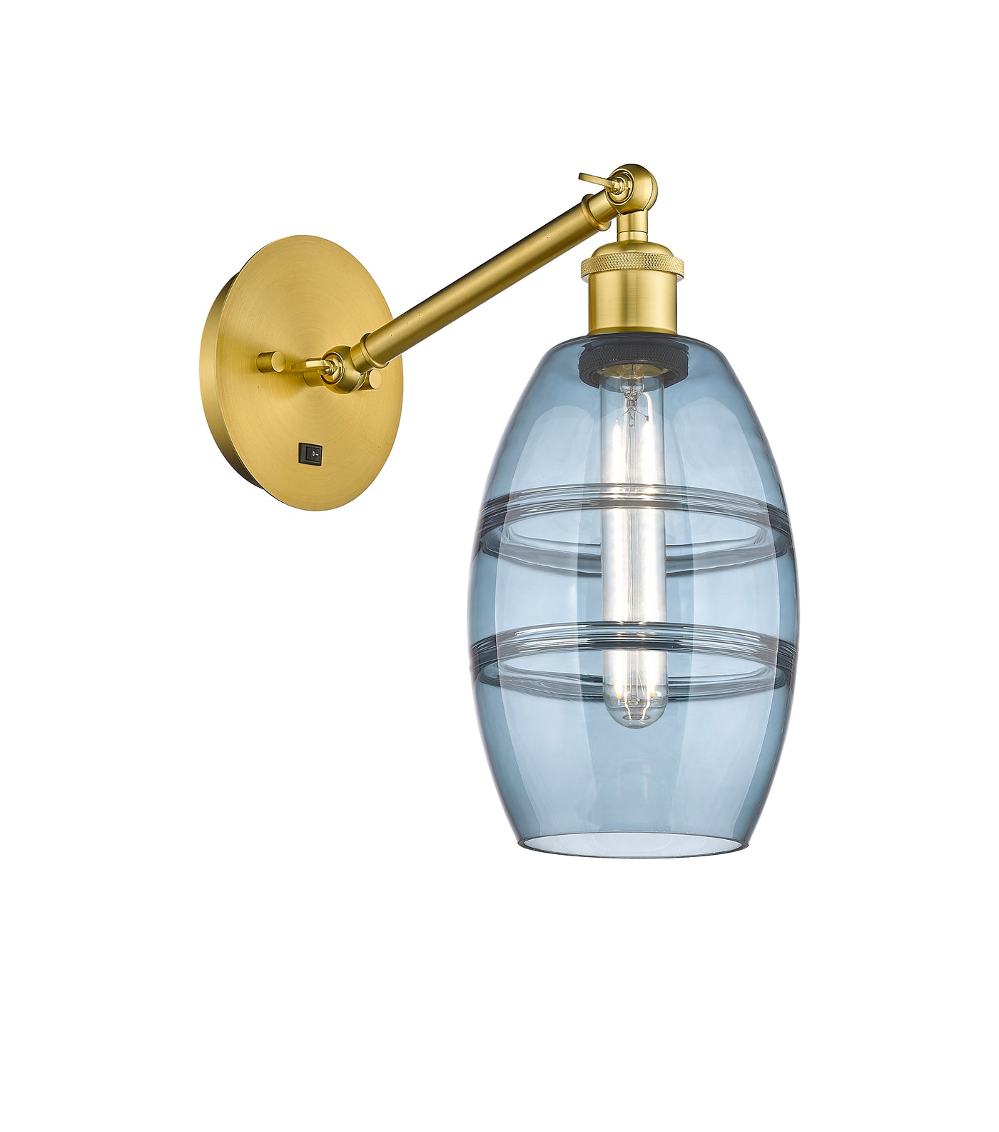 Ballston Sconce Cast Brass Steel Glass