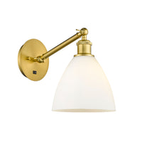 Ballston Sconce Cast Brass Glass Steel