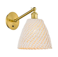 Ballston Sconce Cast Brass Steel Glass