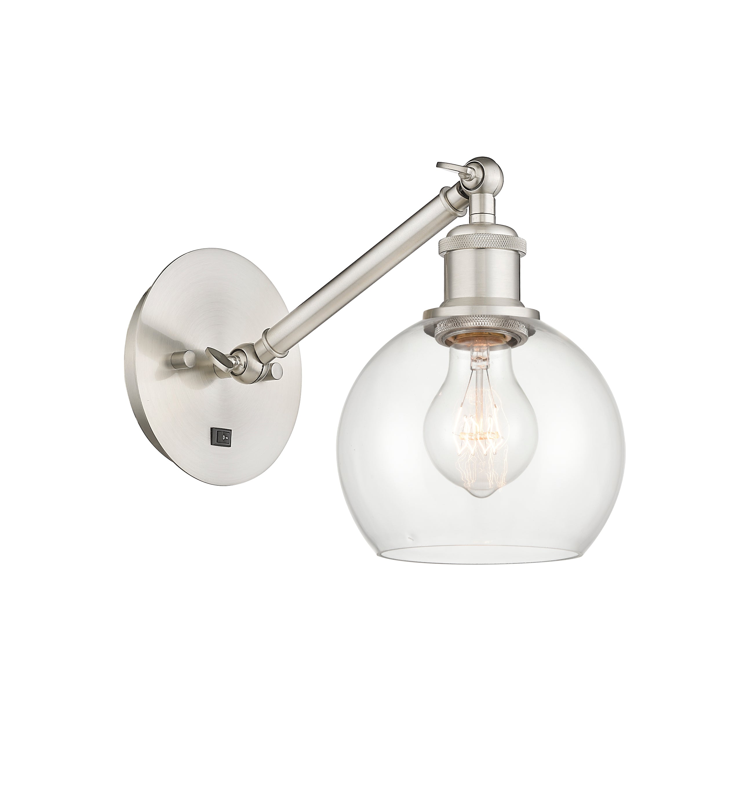 Ballston Sconce Cast Brass Steel Glass