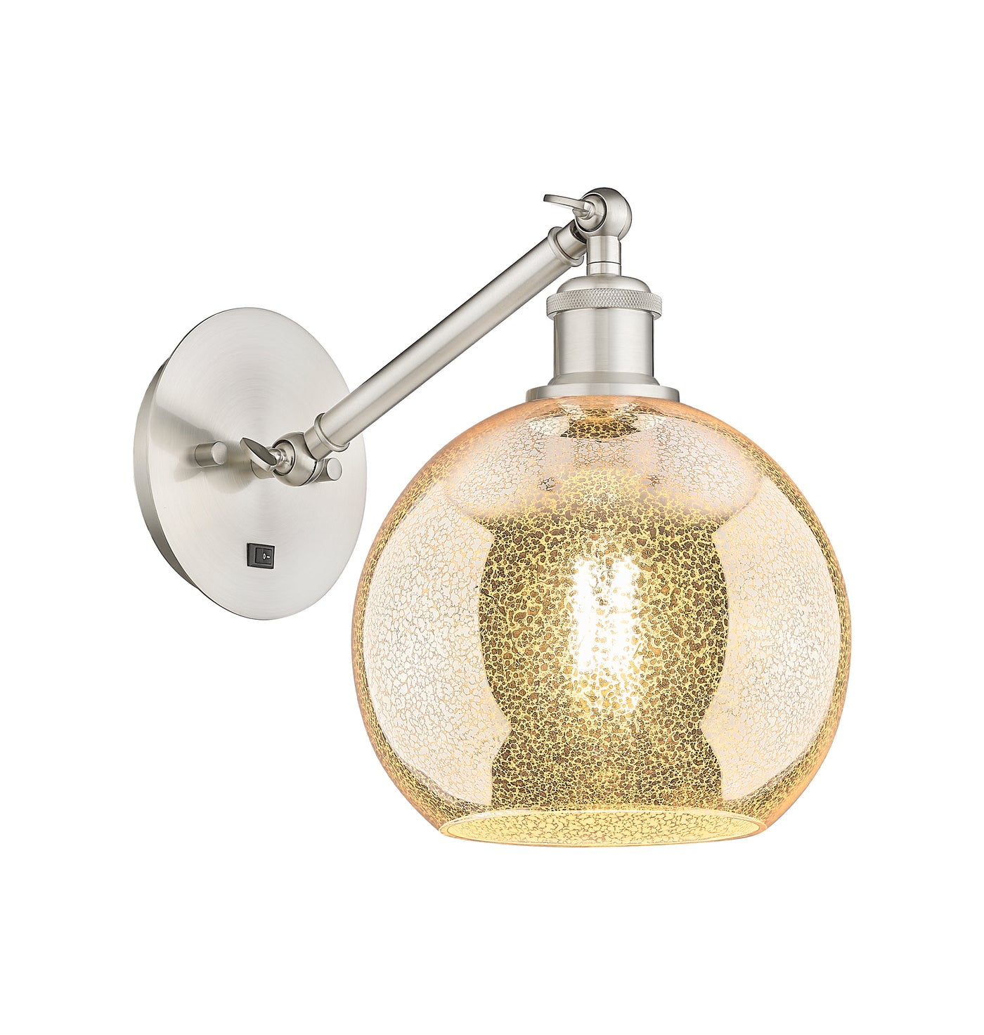 Ballston Sconce Cast Brass Steel Glass