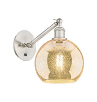 Ballston Sconce Cast Brass Steel Glass