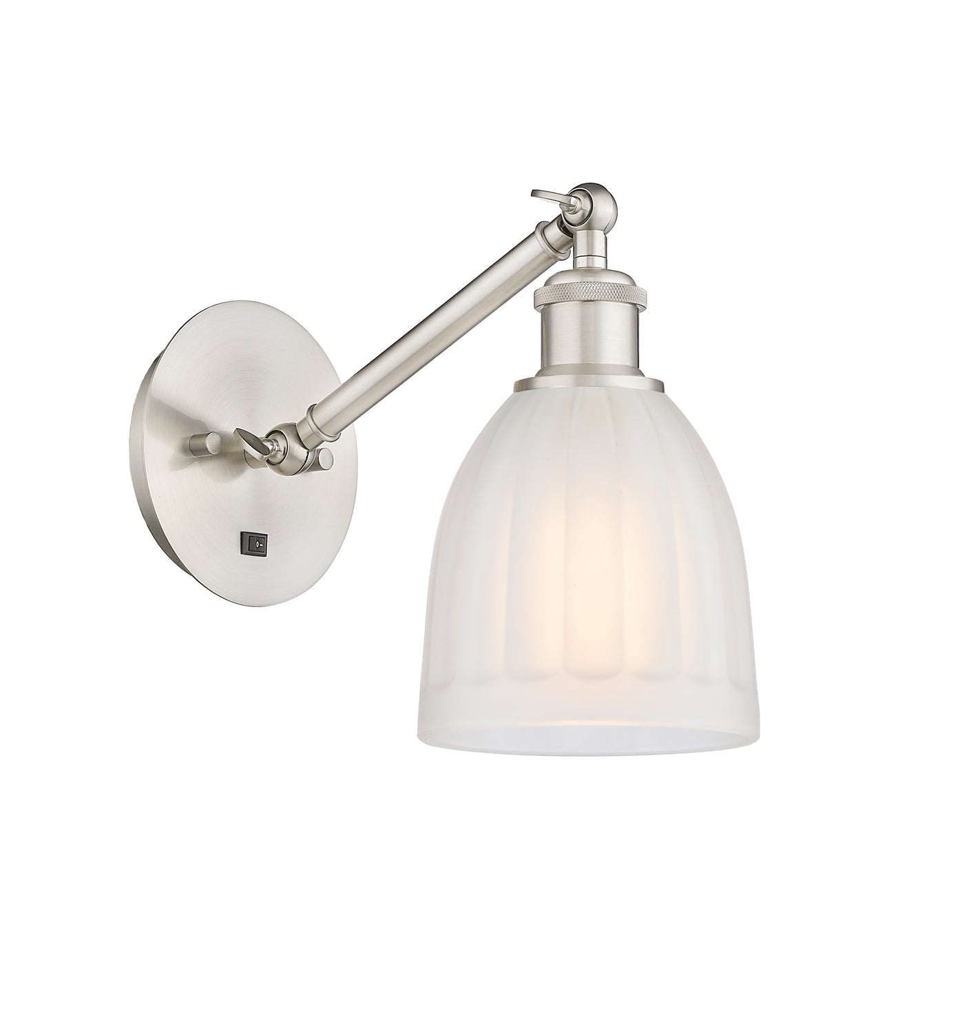 Ballston Sconce Cast Brass Steel Glass