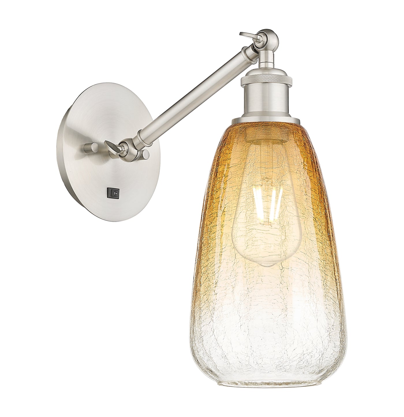 Ballston Sconce Cast Brass Steel Glass