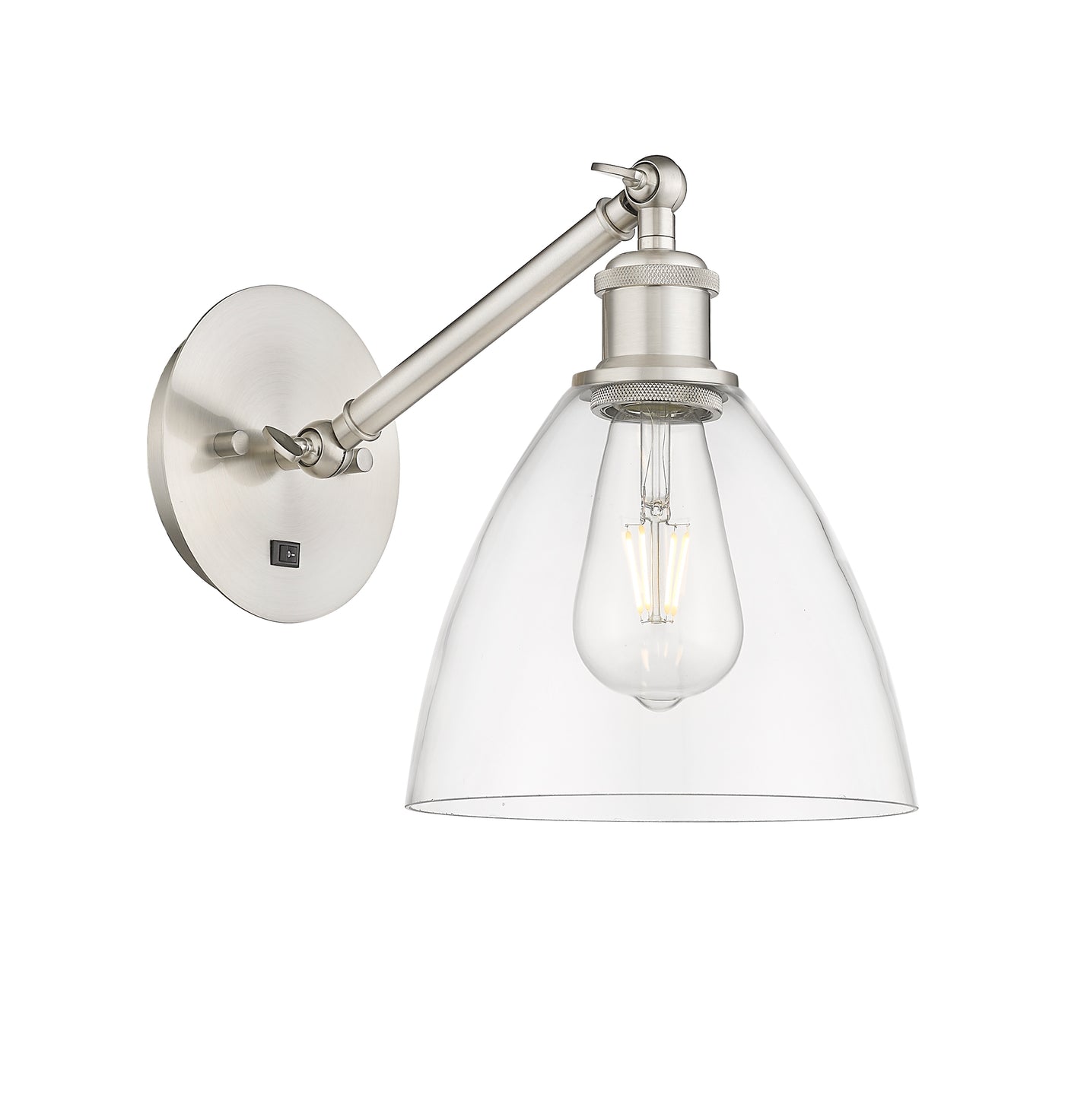 Ballston Sconce Cast Brass Glass Steel
