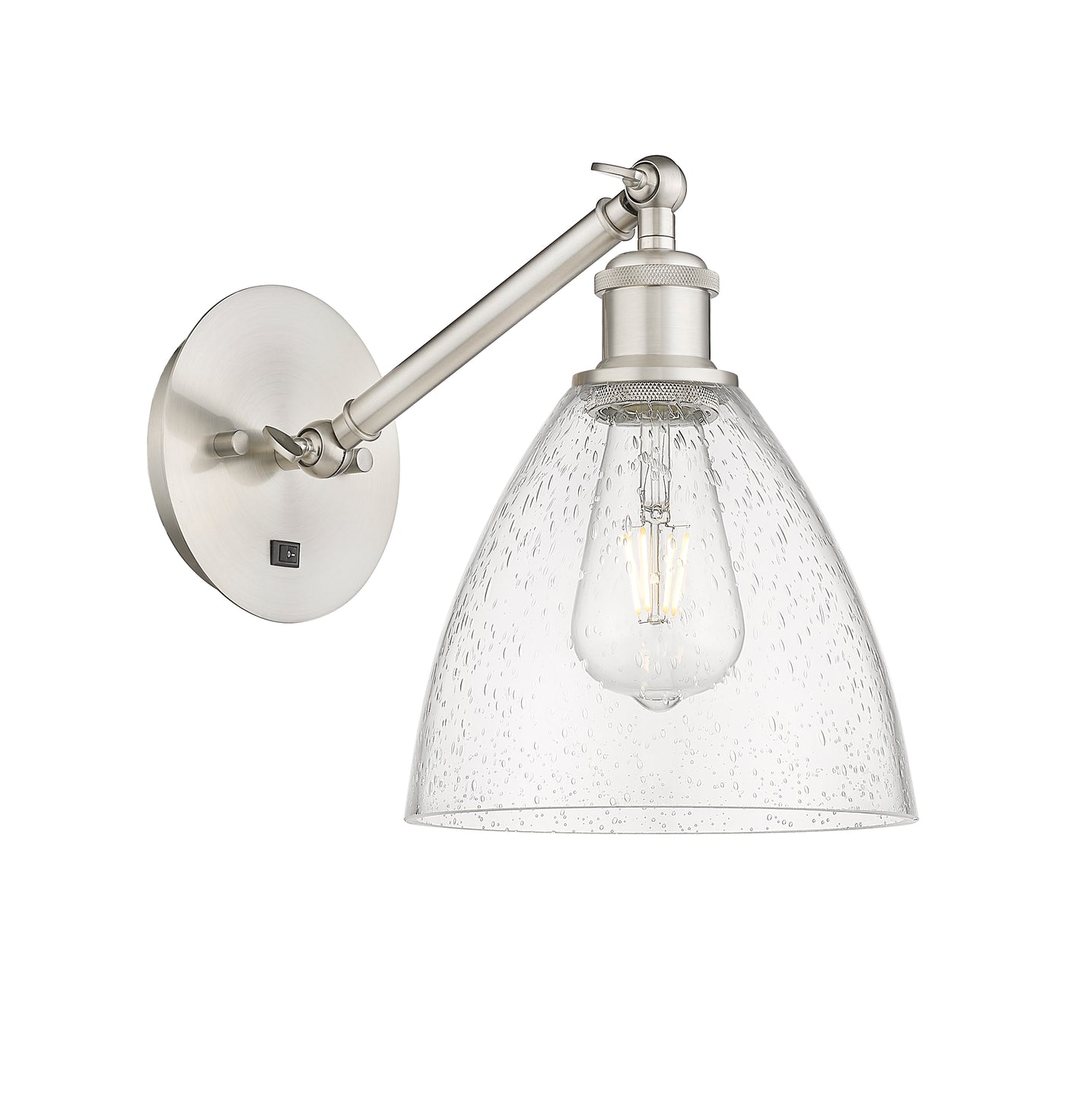 Ballston Glass Sconce Cast Brass Steel