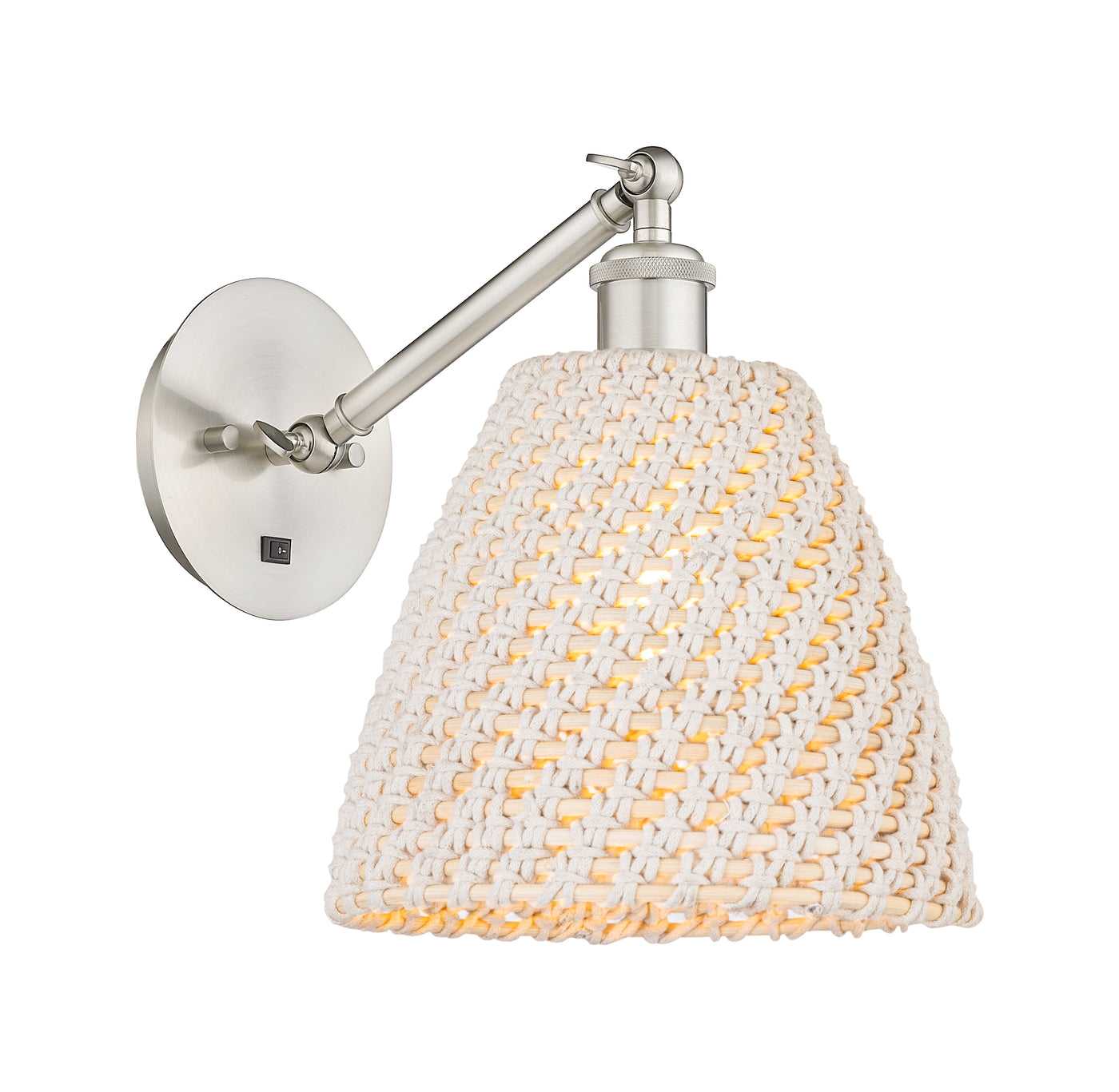 Ballston Sconce Cast Brass Steel Glass