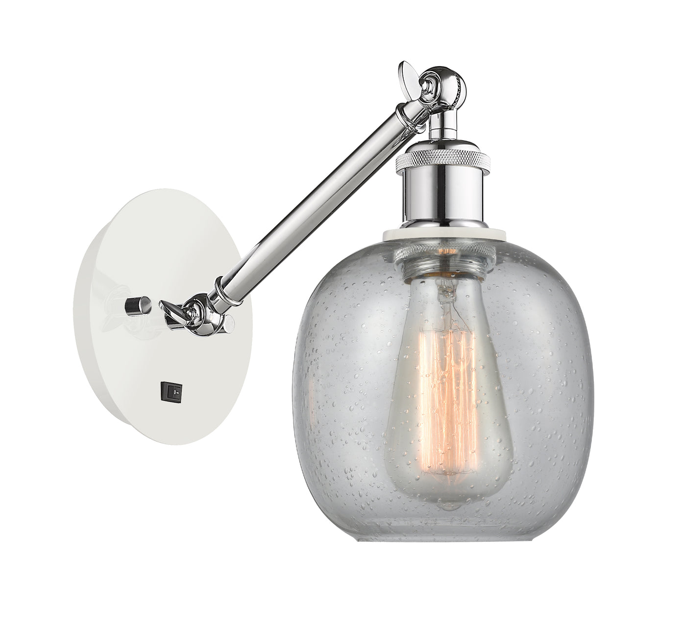 Ballston Sconce Cast Brass Glass Steel