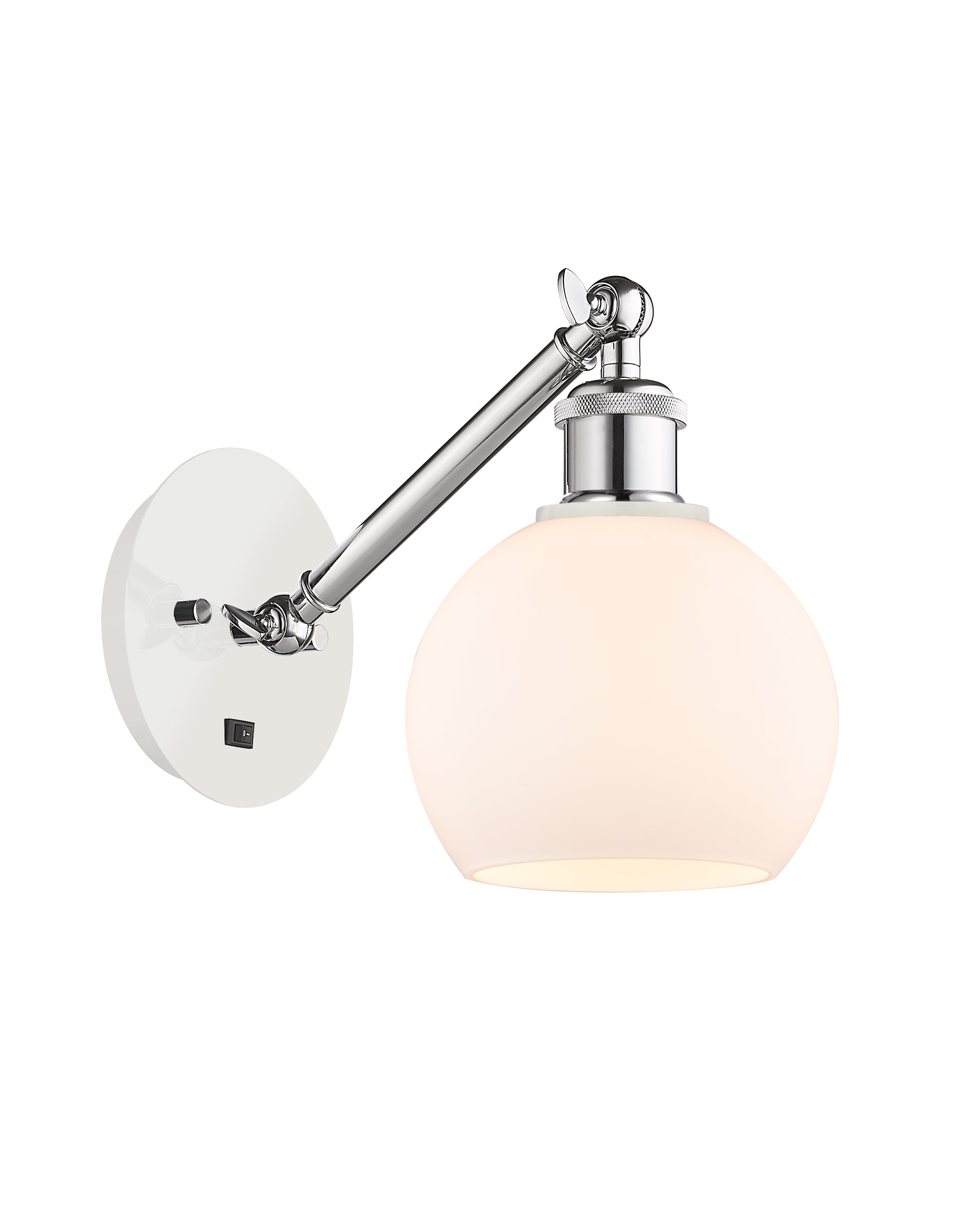 Ballston Sconce Cast Brass Steel Glass