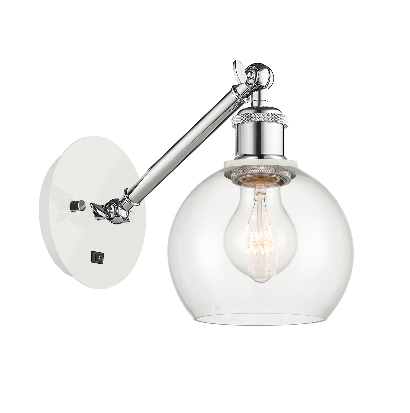 Ballston Sconce Cast Brass Glass Steel
