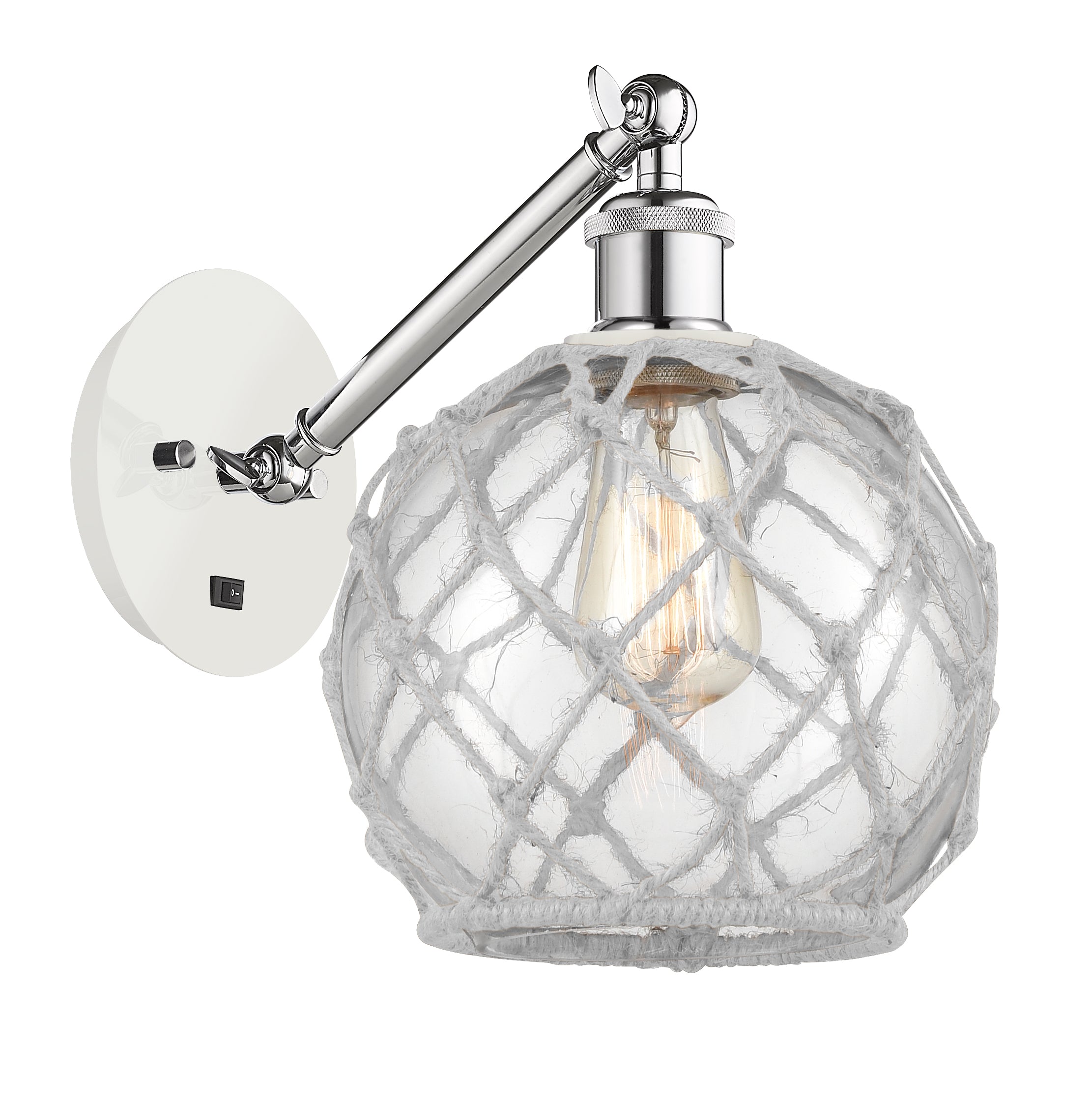 Ballston Sconce Cast Brass Steel Glass