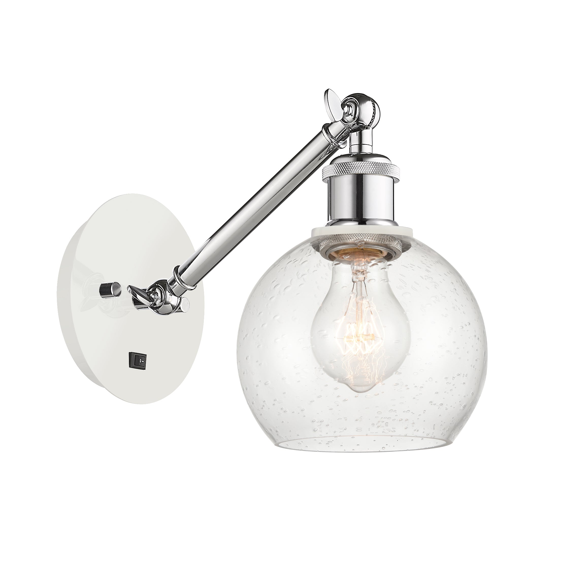 Ballston Sconce Cast Brass Steel Glass