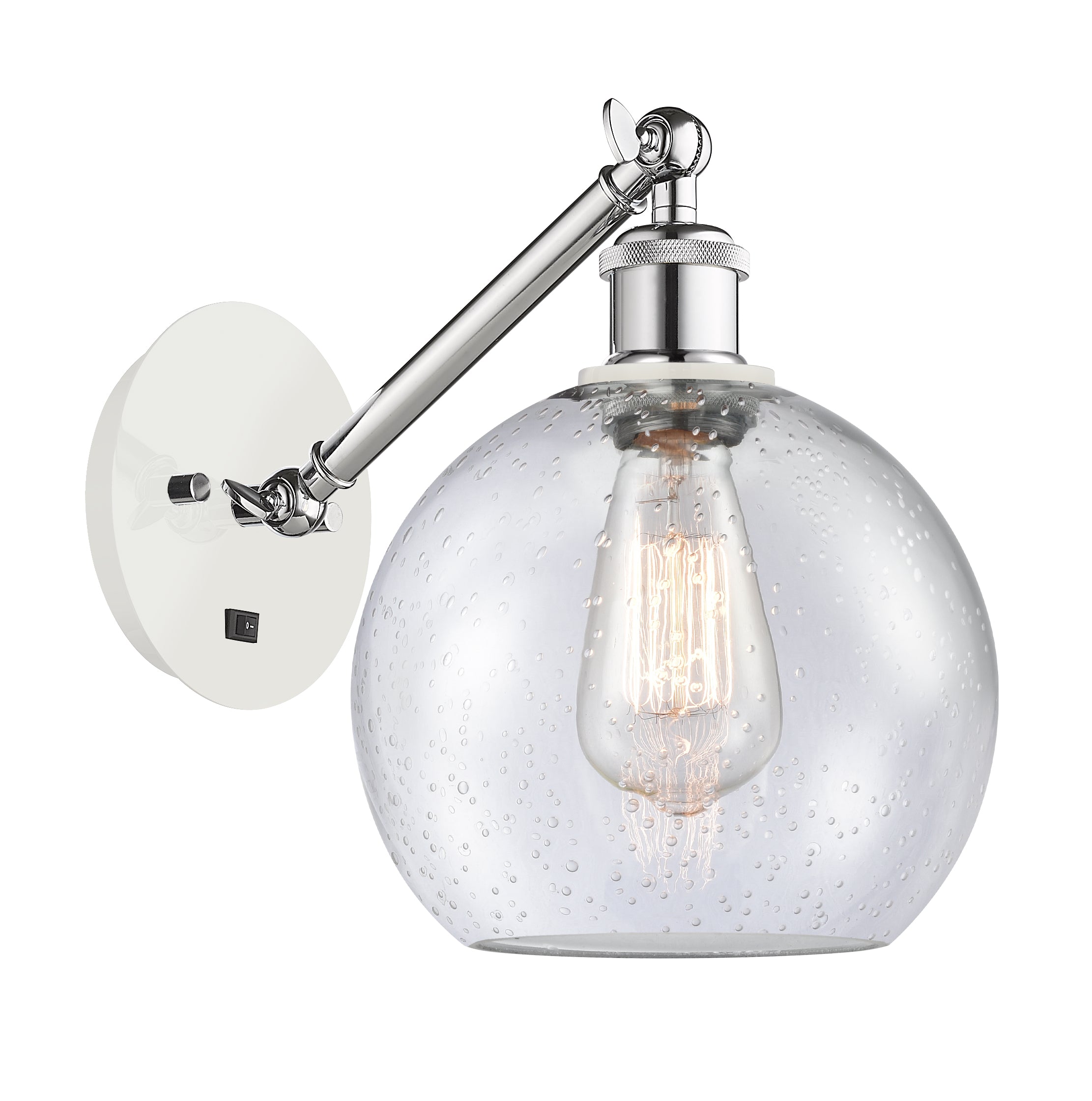 Ballston Sconce Cast Brass Steel Glass