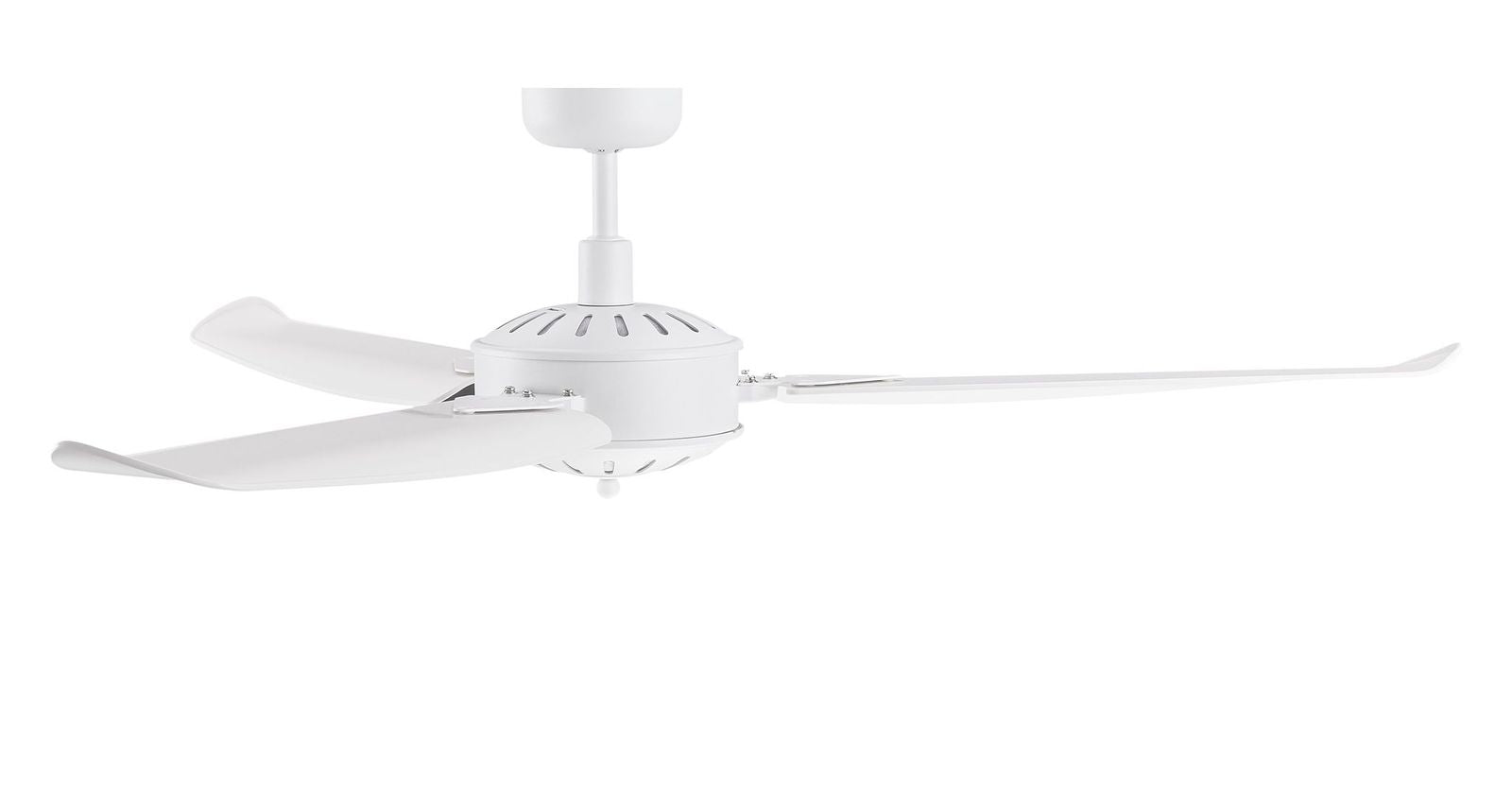 56 Inch Indoor Outdoor White Ceiling Fan in Antique White with Remote