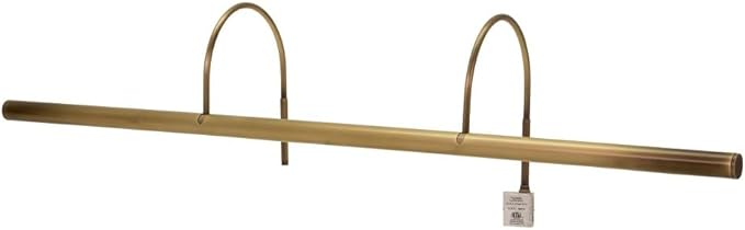 36-inch Slim-Line Satin Brass Plug-In Picture Light