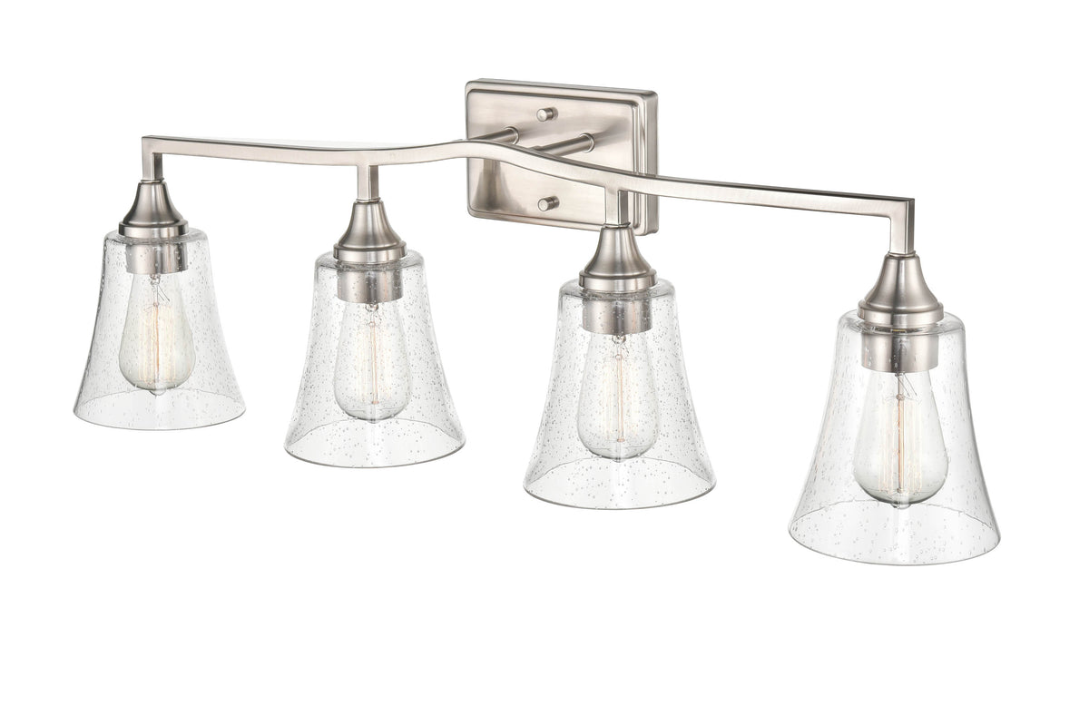 32.5'' Caily Brushed Nickel 4 Light Bath Vanity
