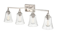 32.5'' Caily Brushed Nickel 4 Light Bath Vanity