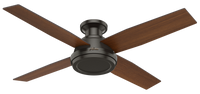 52 inch Dempsey Noble Bronze Low Profile Ceiling Fan and Handheld Remote