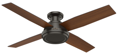 52 inch Dempsey Noble Bronze Low Profile Ceiling Fan and Handheld Remote