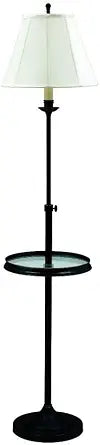 45-inch Club Black Adjustable Floor Lamp