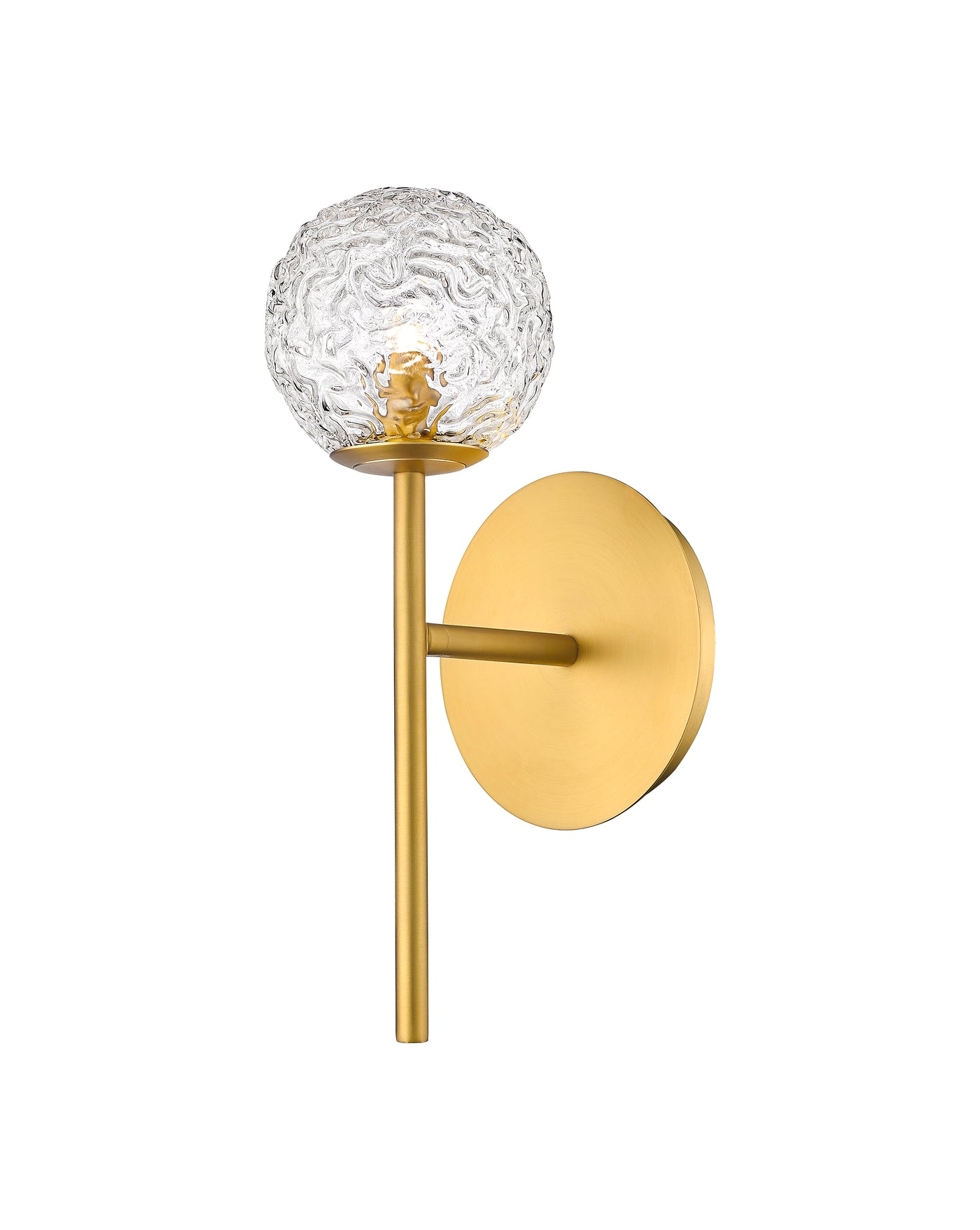 Downtown Urban Sconce Glass Steel 12.75 Inch