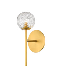 Downtown Urban Sconce Glass Steel 12.75 Inch