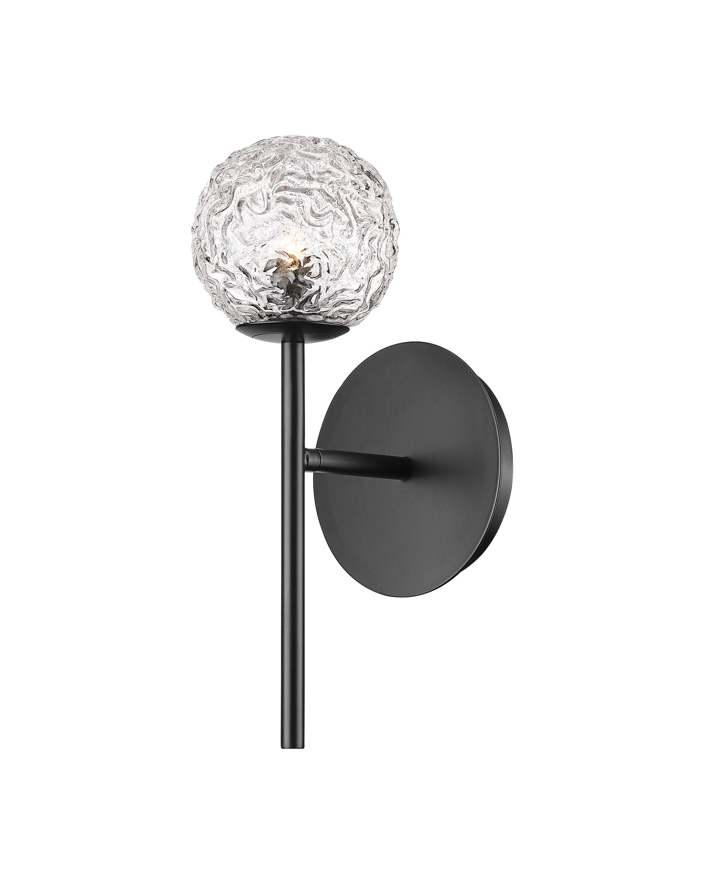 Downtown Urban Sconce Glass Steel 12.75 Inch