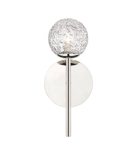 Downtown Urban Sconce Glass Steel 12.75 Inch