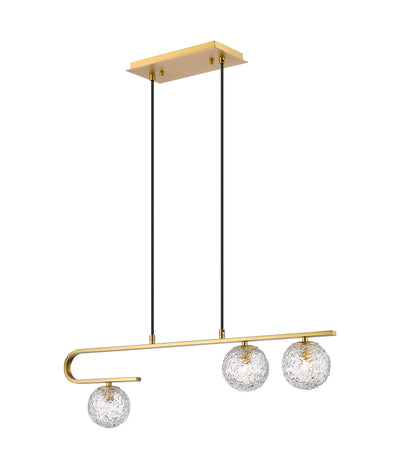 Downtown Urban Island Light Glass Steel Dimmable