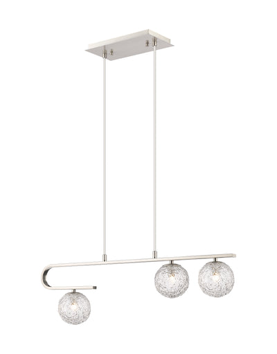 Downtown Urban Island Light Glass Steel Dimmable