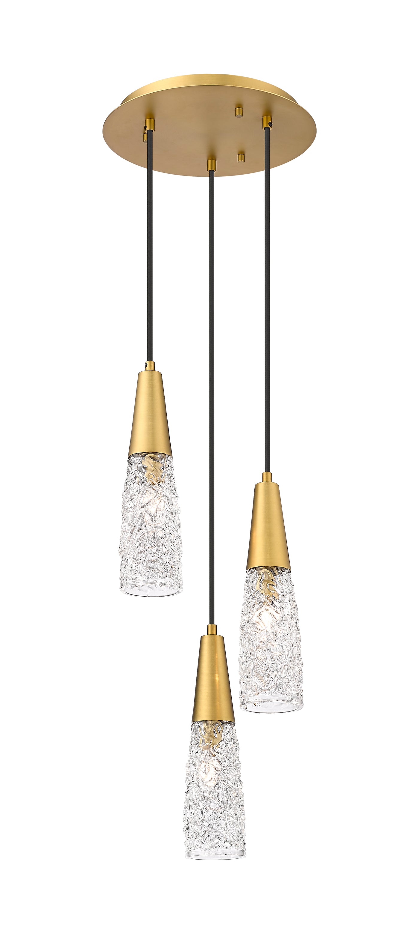 Downtown Urban Multi Pendant Brushed Brass