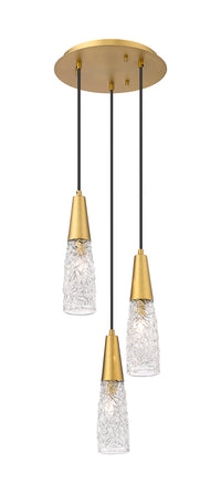Downtown Urban Multi Pendant Brushed Brass
