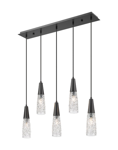 Downtown Urban Island Light Steel Glass