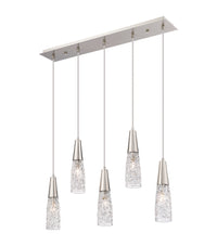 Amherst Brook 33-Inch 5-Light Cord-Hung Island Light