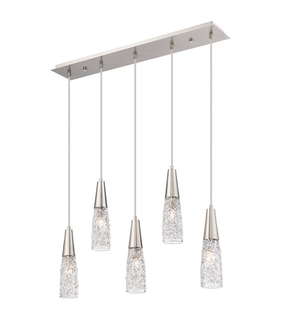 Downtown Urban Island Light Steel Glass
