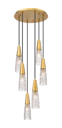 Downtown Urban Multi Pendant Brushed Brass