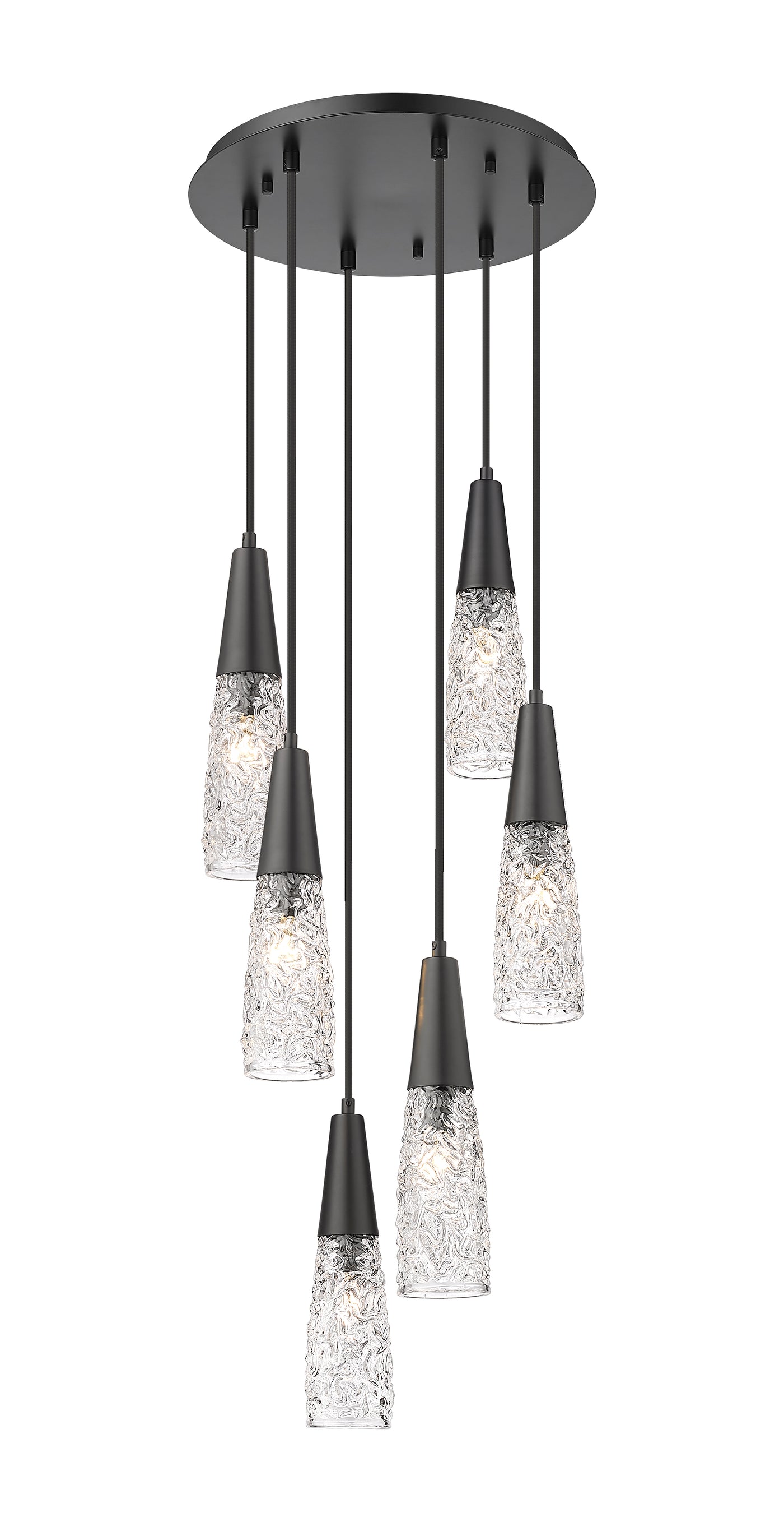 Downtown Urban Multi Pendant Brushed Brass