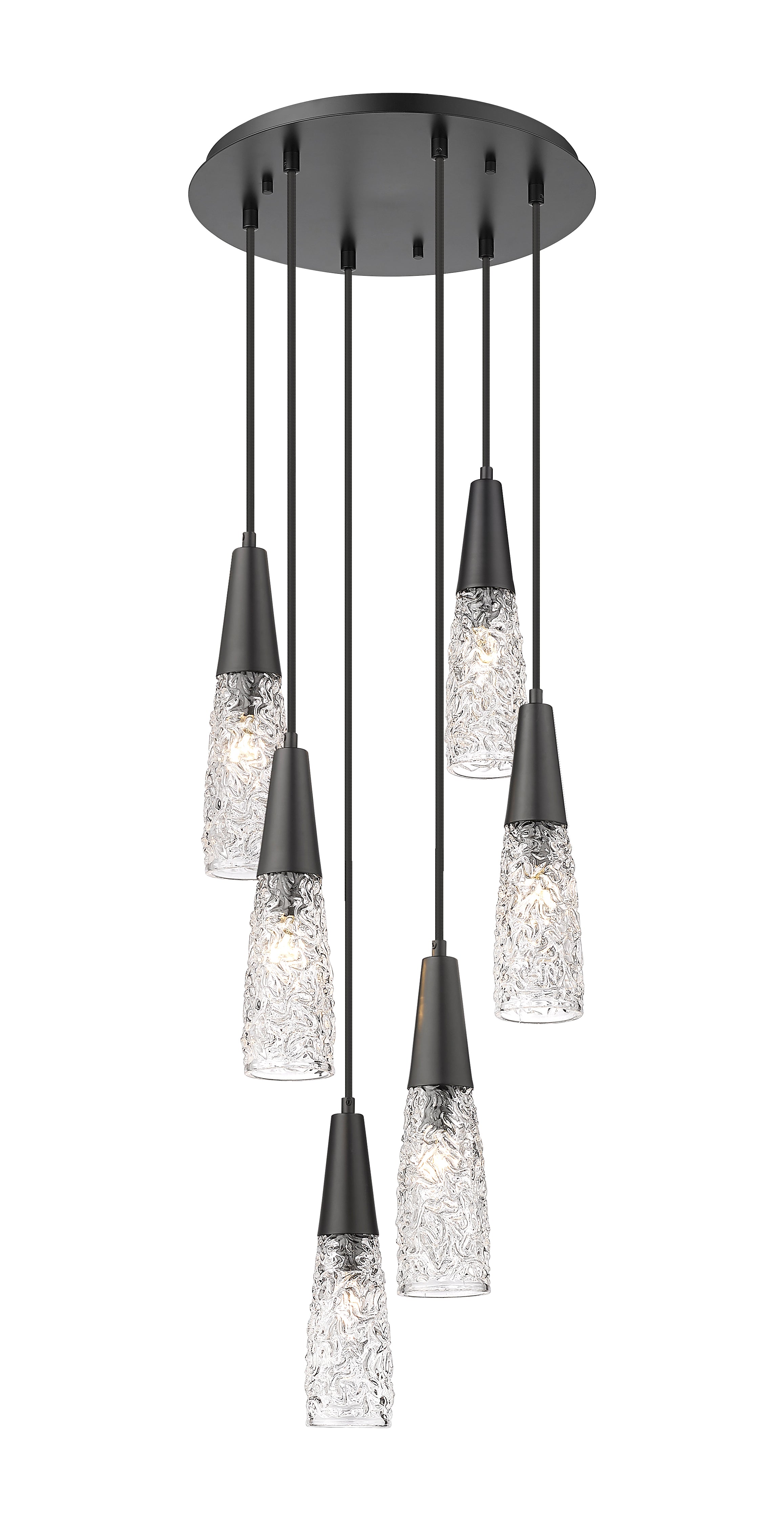 Downtown Urban Multi Pendant Brushed Brass