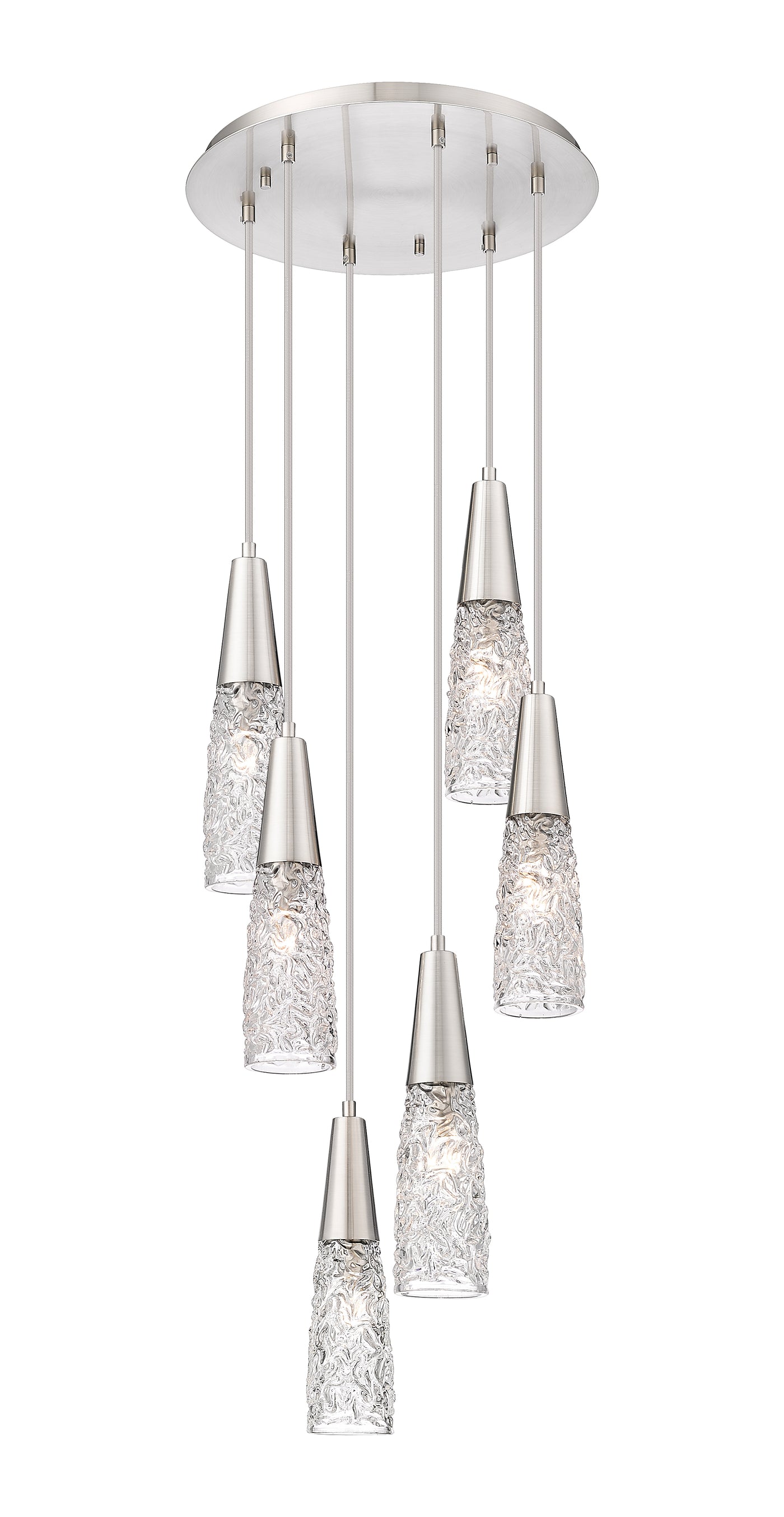 Downtown Urban Multi Pendant Brushed Brass