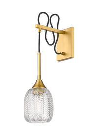 Downtown Urban Sconce Glass Steel Dimmable