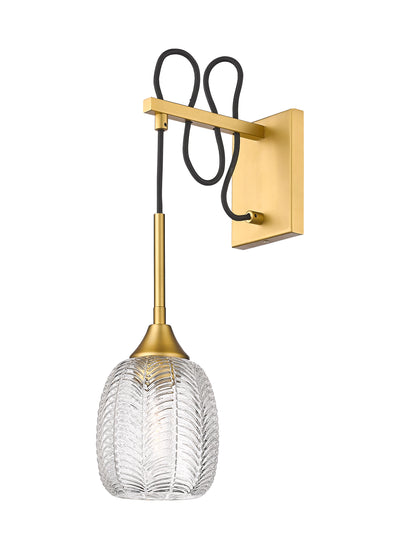 Downtown Urban Sconce Glass Steel Dimmable
