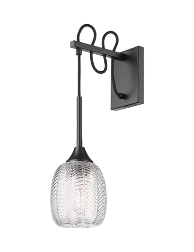Downtown Urban Sconce Glass Steel Dimmable