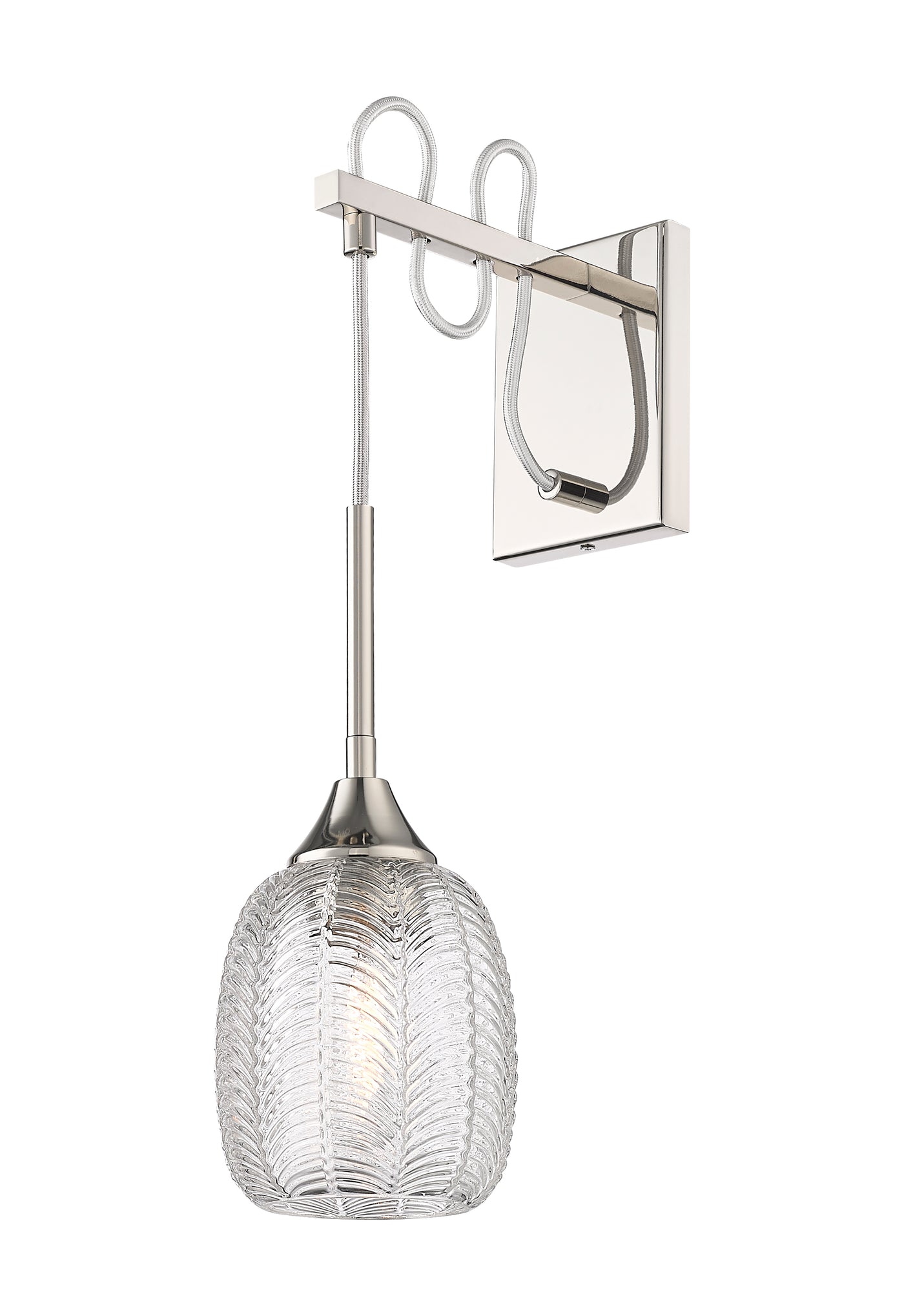 Downtown Urban Sconce Glass Steel Dimmable