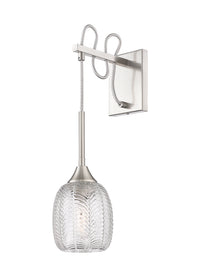 Downtown Urban Sconce Glass Steel Dimmable