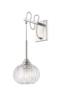 Downtown Urban Sconce Glass Steel 16.25 Inch