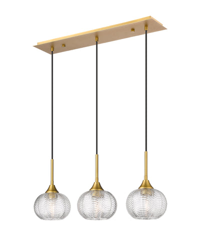 Downtown Urban Island Light Glass Steel